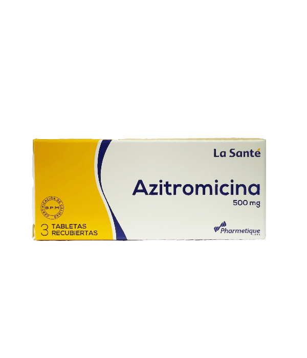AZITROMICINA 500 MG CAJA X 3 TABLETAS LA SANTE